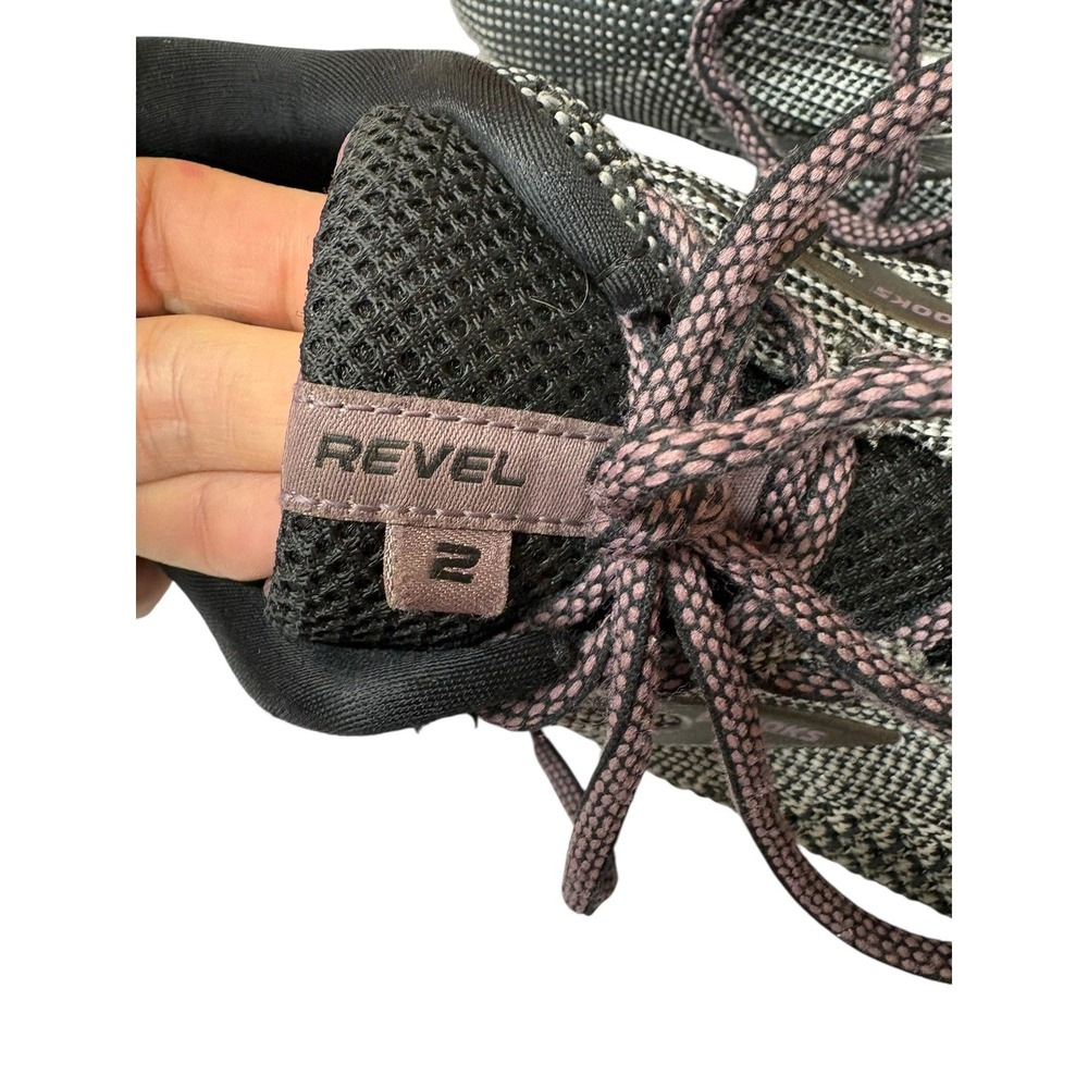 Brooks Revel 2 Running Shoes Black Grey Mauve Knit Athletic Outdoor Sneakers 8‎ - Picture 5 of 13